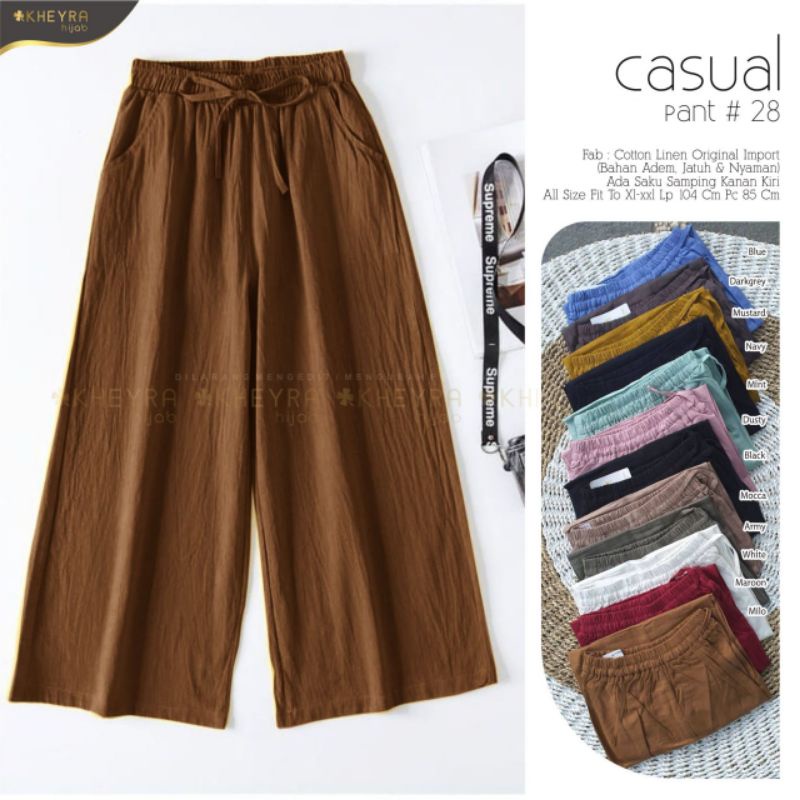 (NEW) CELANA PANJANG WANITA FASHION MUSLIM //CASUAL PANTS#28 BY KHEYRA HIJAB SOLO