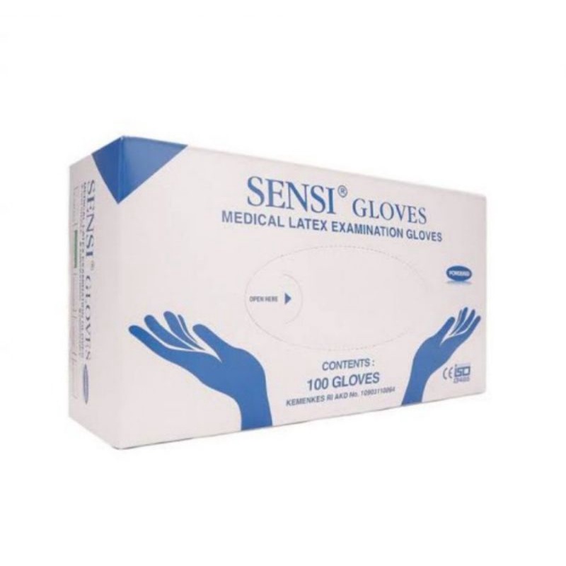 SARUNG TANGAN KARET LATEX SENSI MEDICAL GLOVE