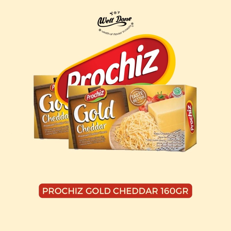 

Prochiz Gold Cheddar Cheese 160gr