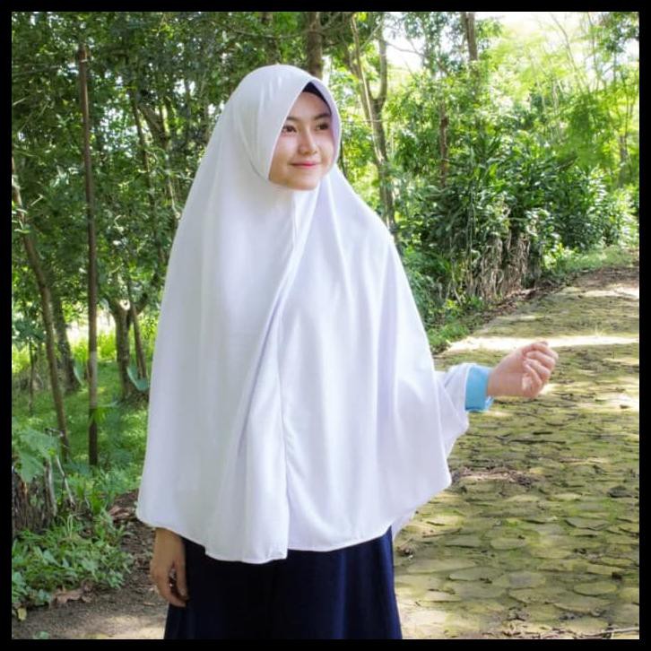 Kerudung Syari Instan, Hijab Syari Instan, Polos - Abu-Abu Muda