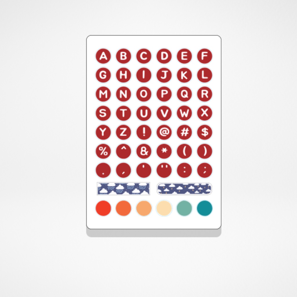

Sticker Cute Pack Huruf Alpabet 1 For Jounal Planner