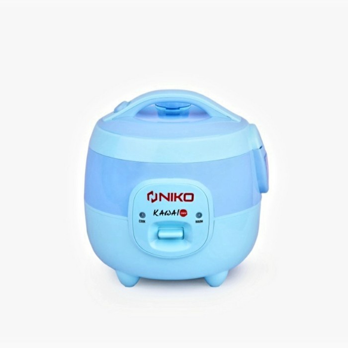 Niko Magic Com 1 Liter Mini Kawai Biru Blue Rice Cooker Penanak Nasi