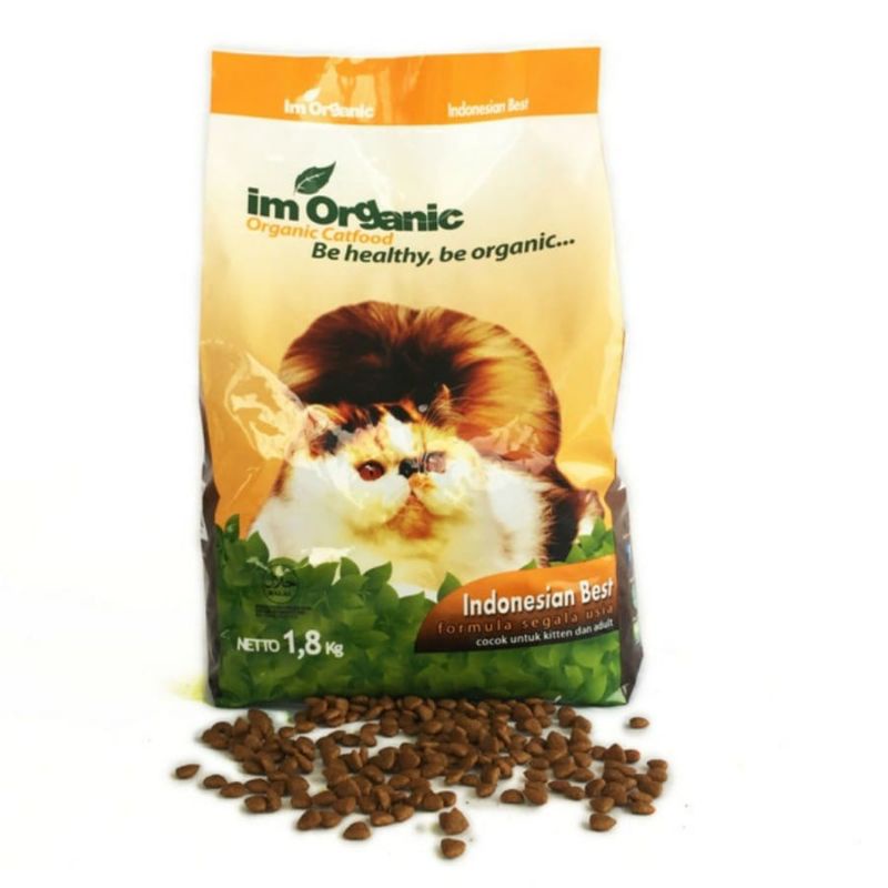 Im Organic Best 1,8kg im Beat makanan kucing anak dewasa allstars