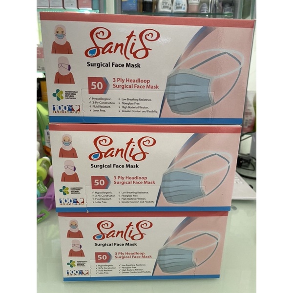 Face Mask by Santis - Masker Wajah SATUAN [1 pc ]