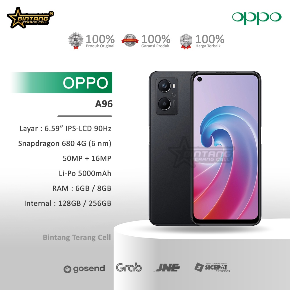 Jual OPPO A96 RAM 8/256GB NFC GARANSI RESMI | Shopee Indonesia