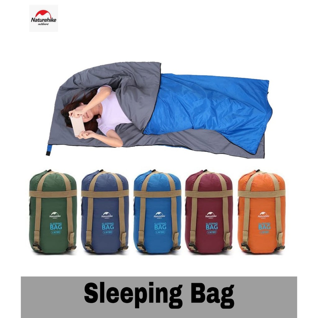SLEEPING BAG NATUREHIKE LW180 ULTRALIGHT KANTONG TIDUR