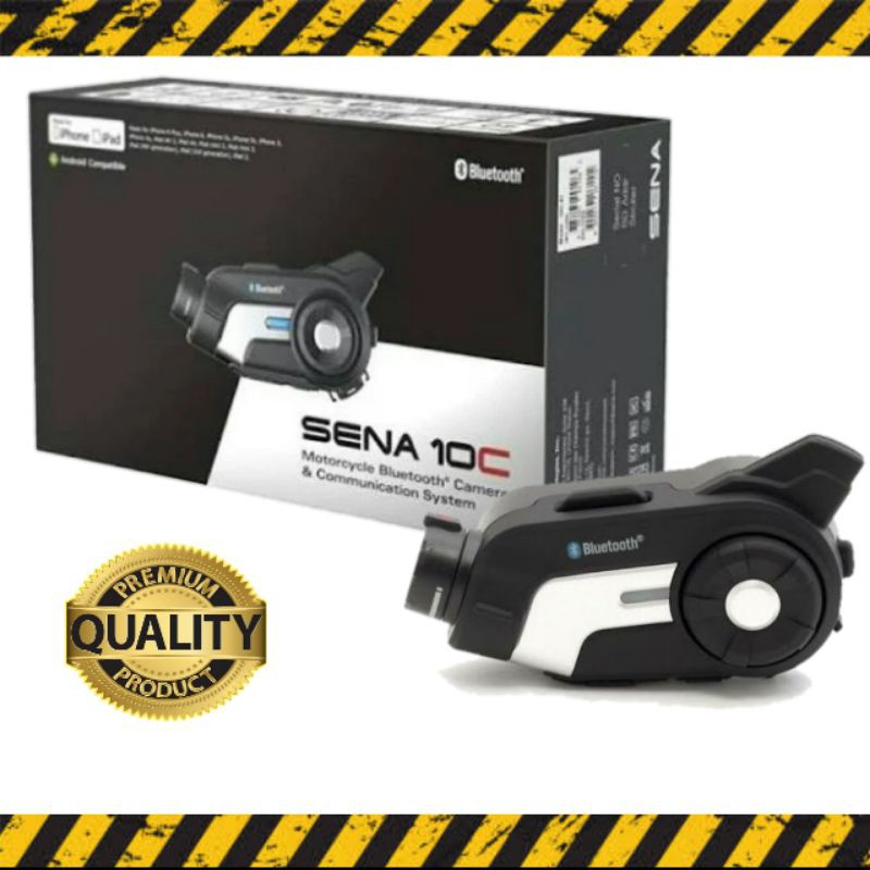SENA 10C - Intercom dan Video Camera Helm - Intercom Vlogger Motovlog