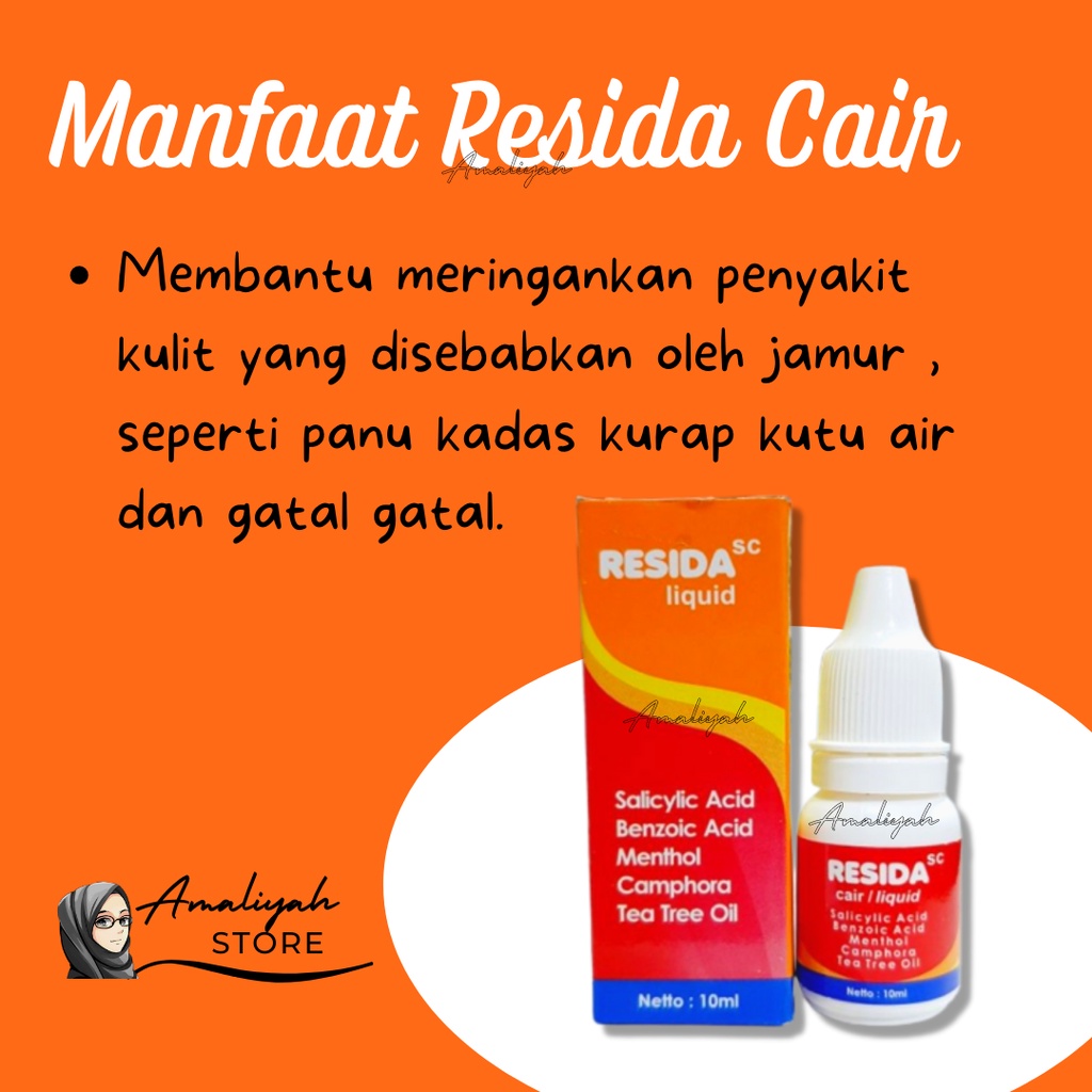 Resida Cair Obat Panu Penghilang Gatal Jamur Kadas Kurap Anak Dan Dewasa Menahun Pria Wanita Paling Ampuh 100% Original