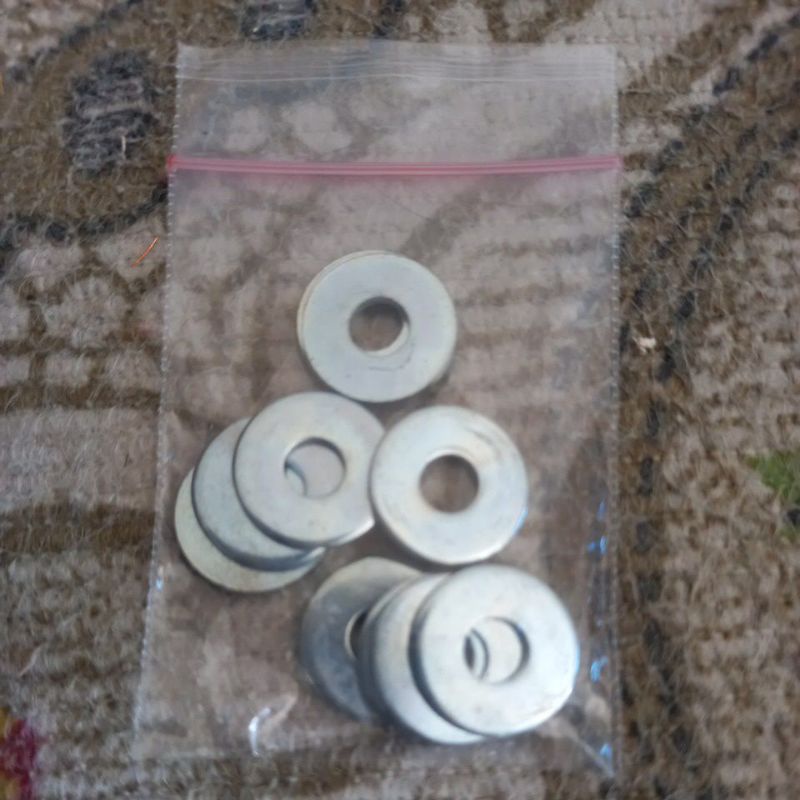 Ring Plat 6 mm 10 pcs Lebar tebal / tipis