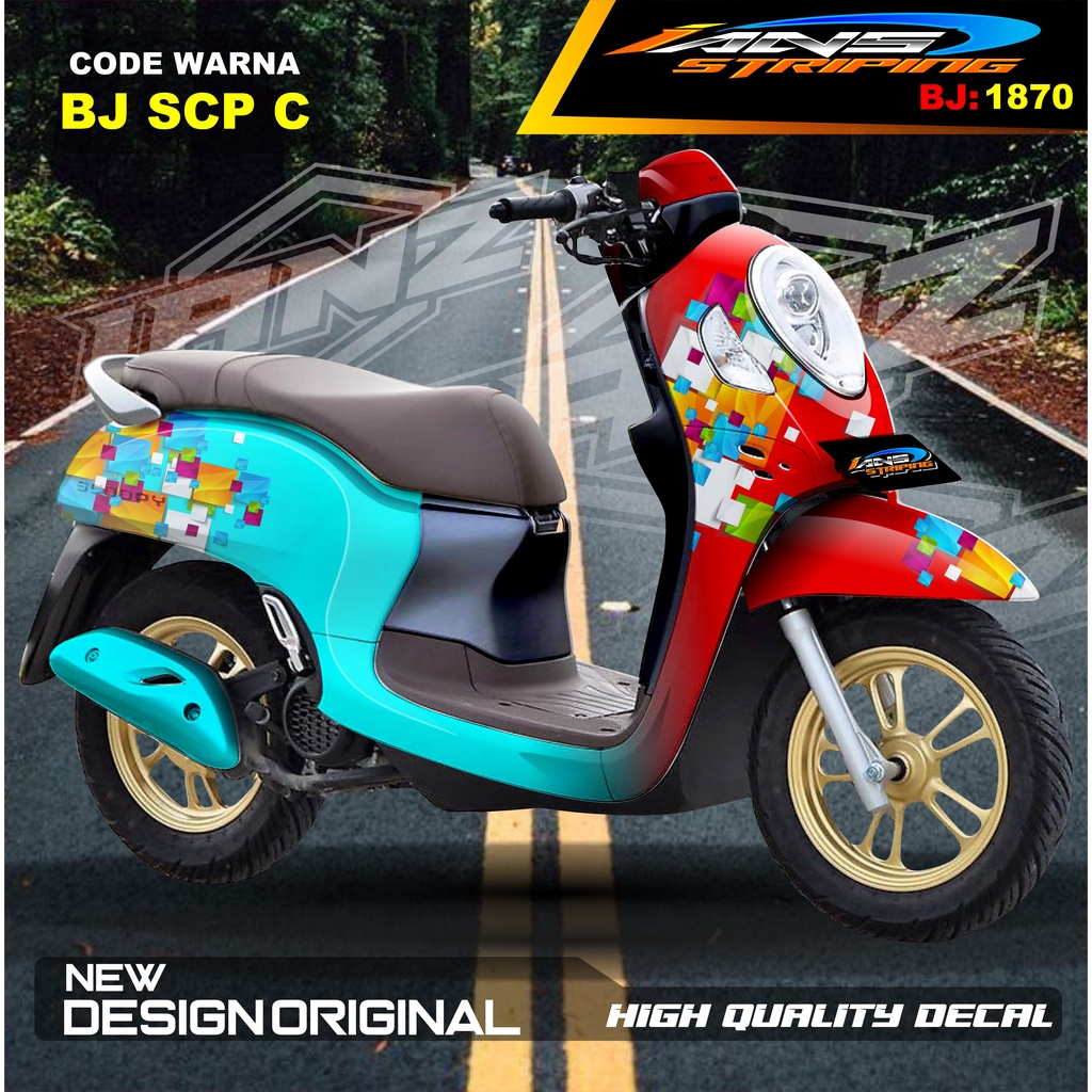 DECAL STIKER FULL BODY SCOOPY / STICKER ALL NEW SCOOPY / STIKER FULL BODY SCOOPY TERMURAH / STIKER MOTOR SCOOPY / STIKER MOTOR