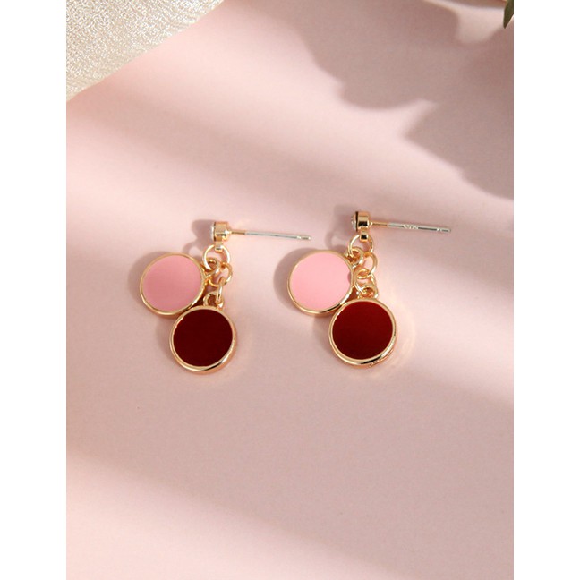 LRC Anting Tusuk Fashion Enamel Glazed Ring Stud Earrings D84681