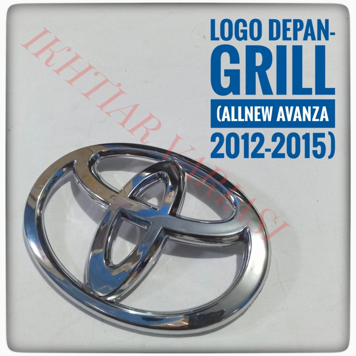 Logo depan Avanza Logo Grill Avanza Allnew Logo Avanza Veloz 2012 2015
