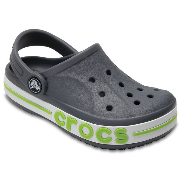 Sandal Crocs Baya Clog Kids / Baya Clog / Sandal Anak / Sandal Anti Licin / Baya Clog - Gray -207019-0GX