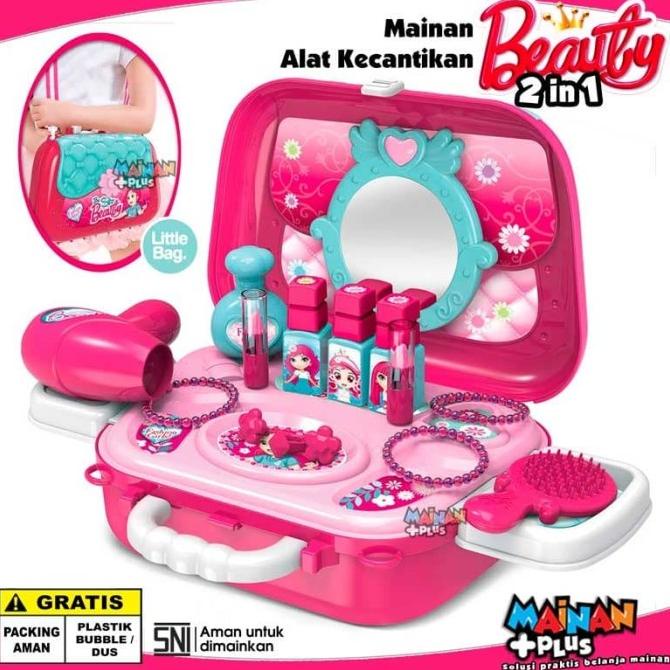 MAINAN EDUKASI ANAK PEREMPUAN TAS KOSMETIK KECANTIKAN RIAS MAKE UP SNI