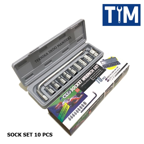 KTP Kunci Sock Set 10 PCS 1/2 INCH