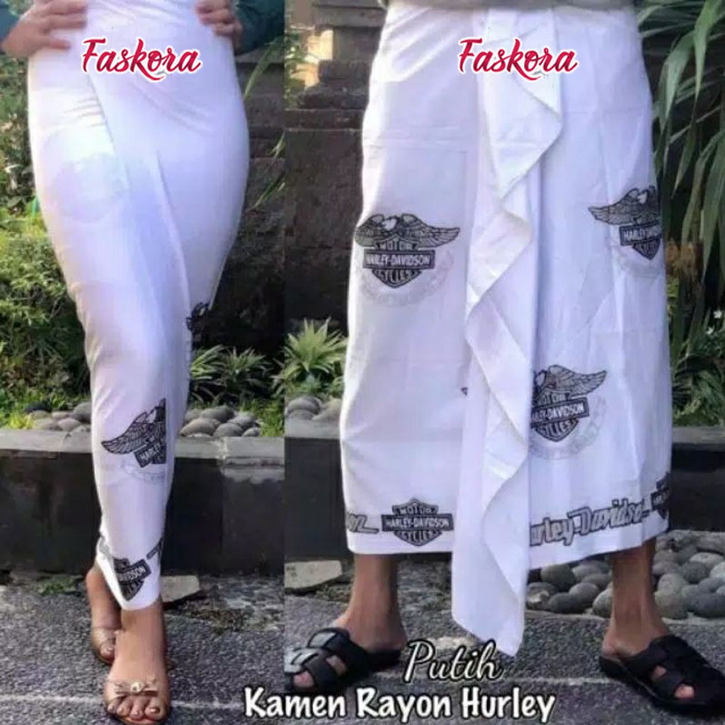 Kamen Kamben Bali Pria Lembaran Rayon Harley Davidson