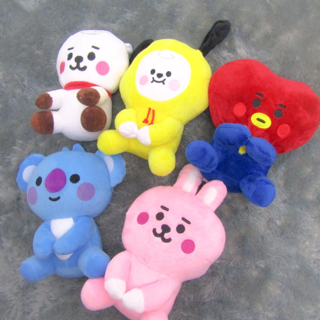 BONEKA BT21 IMUT LUCU UKURAN BESAR MAINAN ANAK BONEKA KARAKTER BAHAN EMPUK HALUS READY 5 KARAKTER