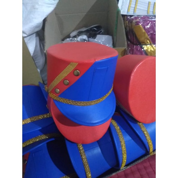 Topi Pasukan Drumband - Custom Topi Pasukan Drumband