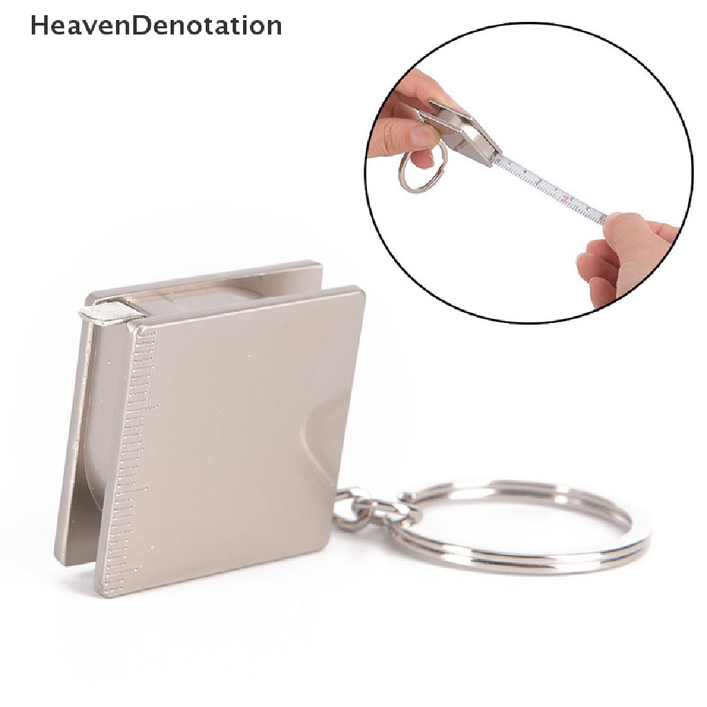 [HeavenDenotation] 1pc Mini practical tape measure keychain key chain ring keyring key fob holder