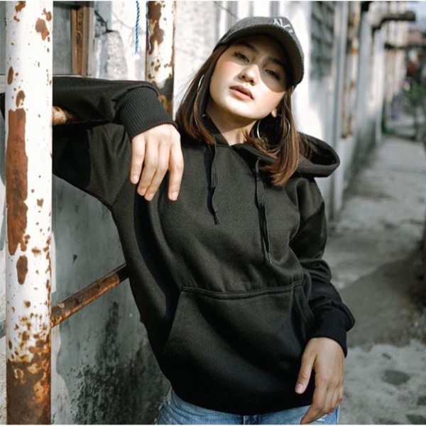 SWEATER HOODIE KUALITAS DISTRO BAHAN FLEECE TEBAL
