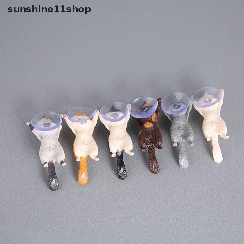 Sho Stand Holder Handphone / Tablet Bentuk Kucing Lucu Dengan Suction Cup