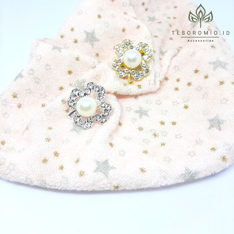 Bros Kecil Motif Bunga hijab fashion wanita