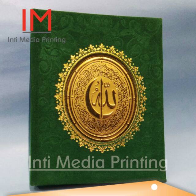 Hard Cover Yasin Bludru Hijau Standar READY