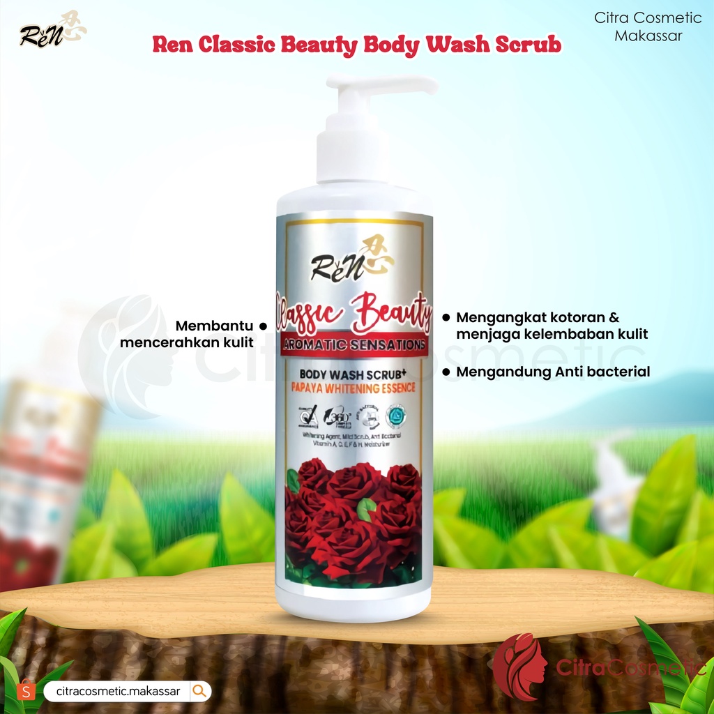 Ren Body Wash Scrub+ 300 Ml | 60 Ml Series