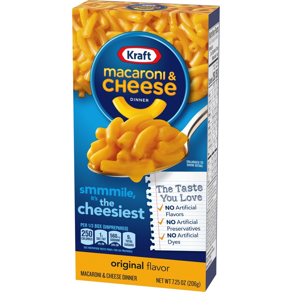 

Kraft Macaroni & Cheese Original / Spiral / Three Cheese