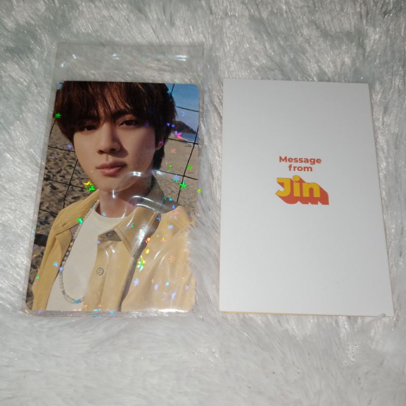 PC BTS Seokjin Message Card Unsealed Album Butter Peaches Fullset Photocard Jin Samsung Galaxy Lamar
