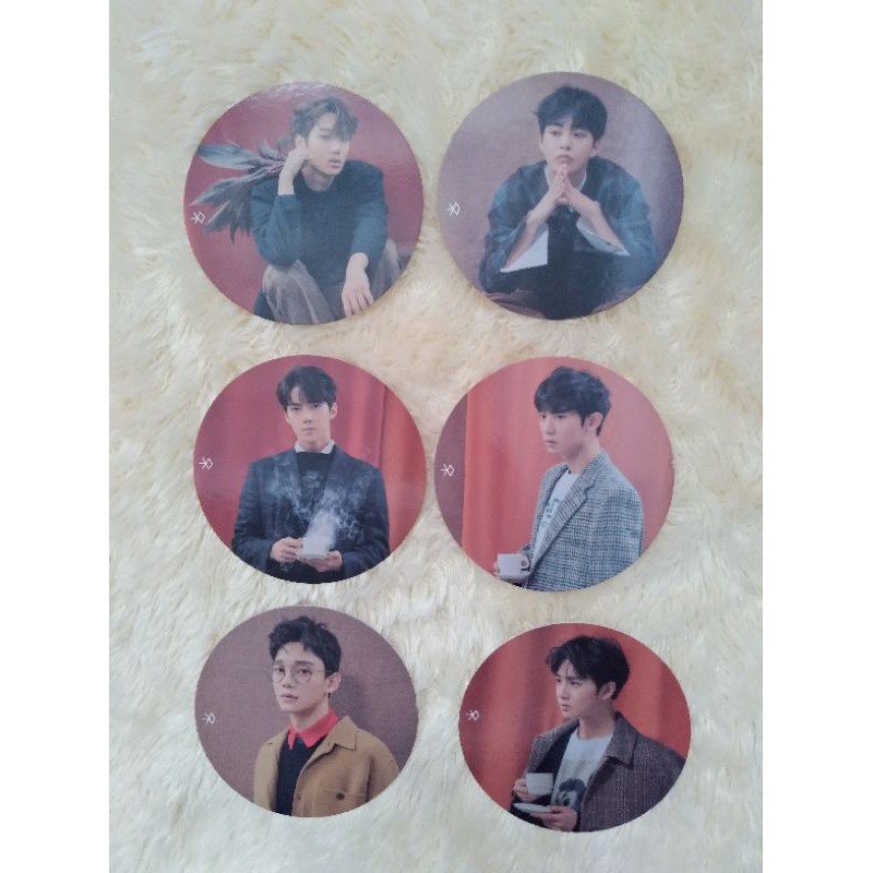 EXO CIRCLE CARD UNIVERSE MUG CHANYEOL SEHUN KAI SUHO CHEN XIUMIN PC PHOTOCARD