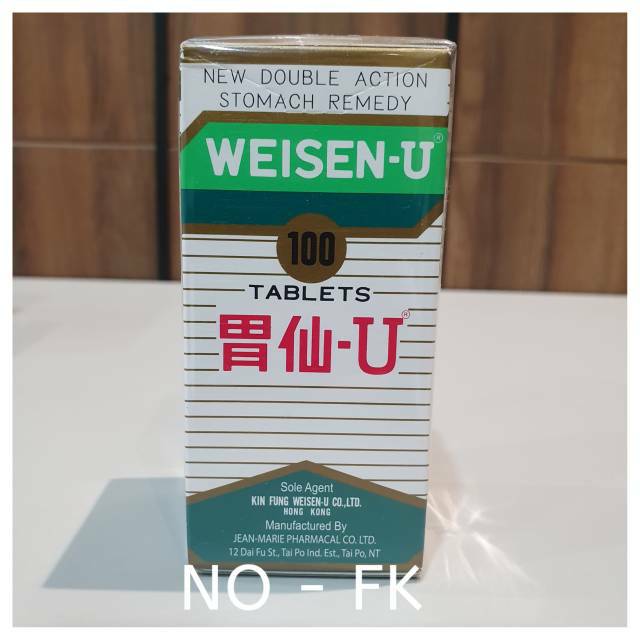 Weisen - U Weisen U 100 obat maag Wei Sen U Weisen-u 100 tablet