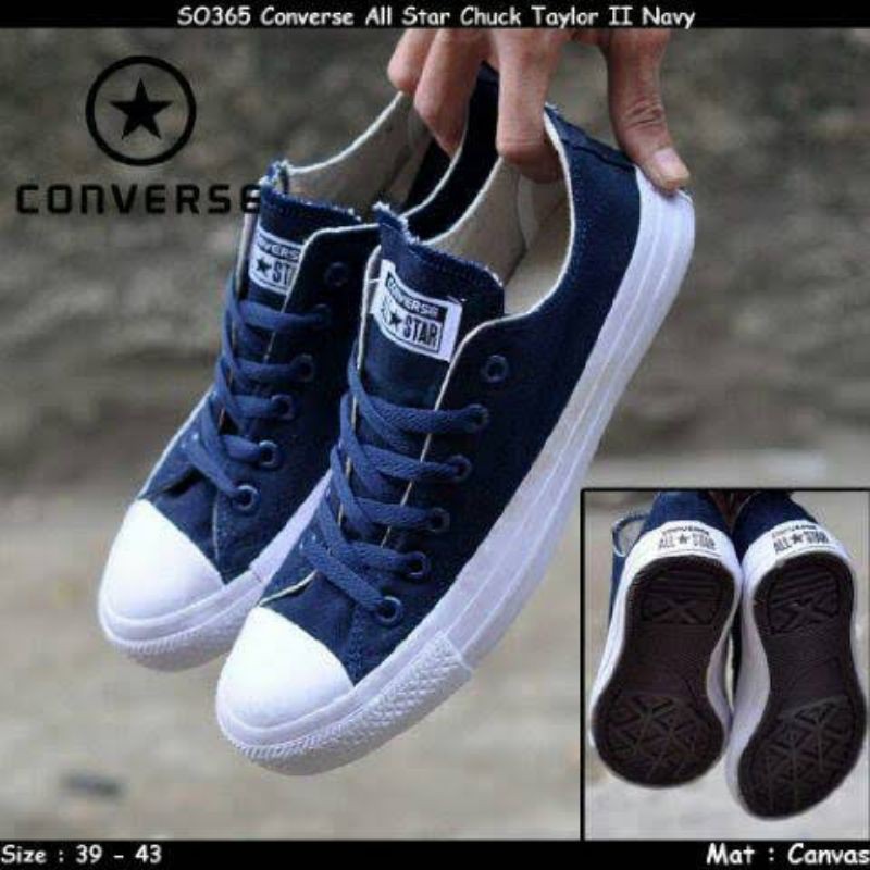 Sepatu Converse All star CT Biru Navy | Sepatu Converse Pria Wanita