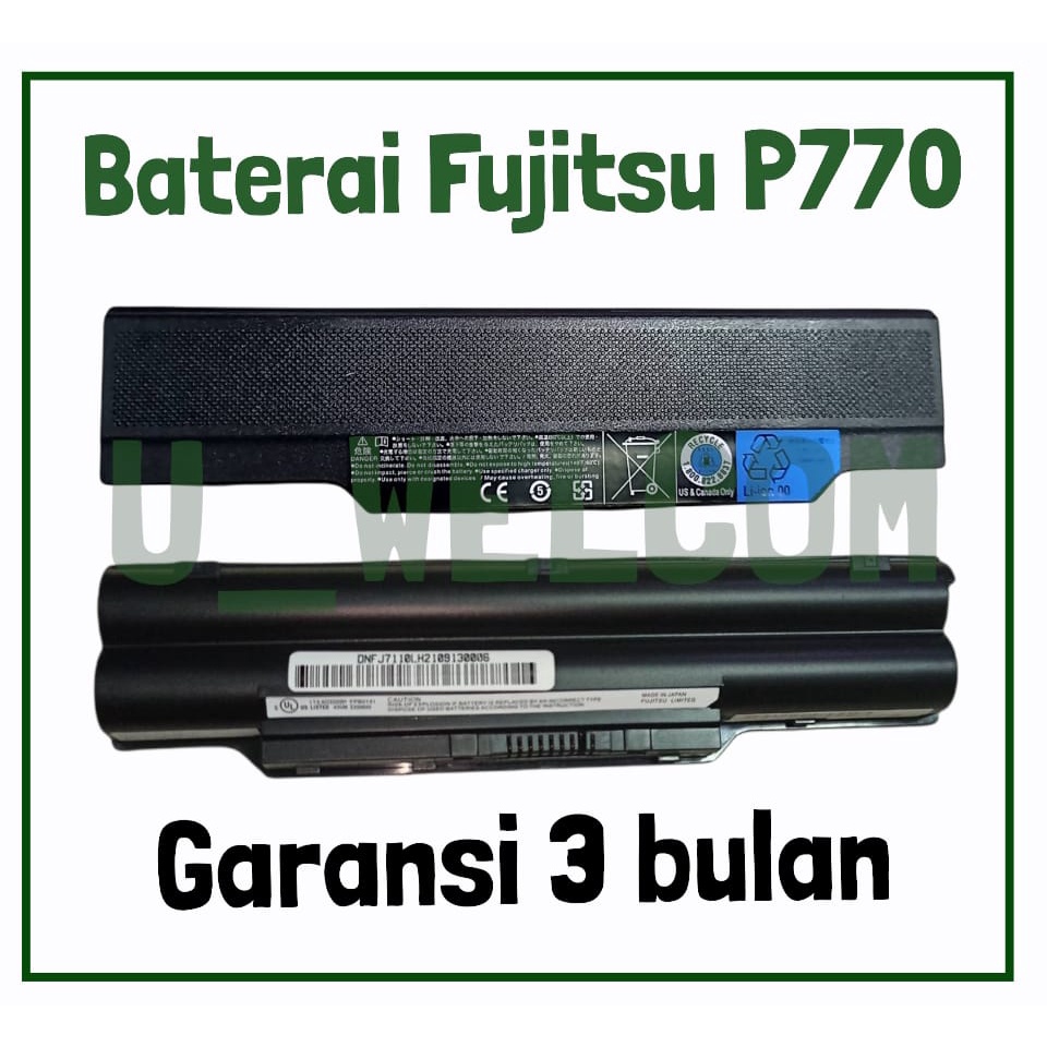 Battery Baterai FUJITSU Lifebook  S752, S760, S762, S792, S7110 P770, P771, P772, P8110, PH701, PH70