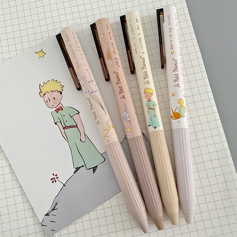 0.5mm The Little Prince Seri Gel Pen Kartun Tinta Hitam Peluru Nib Tanda Tangan Pen