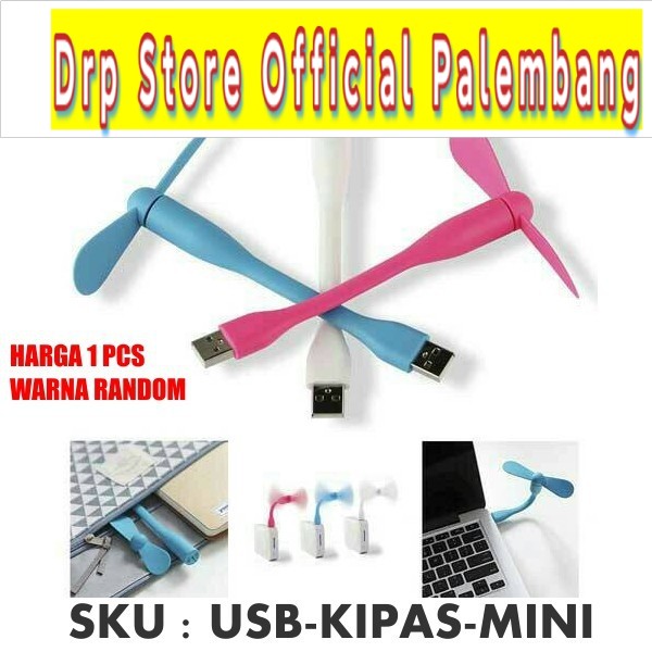 Kipas Angin USB Mini 2 Baling Flexibel / Fan USB Portable