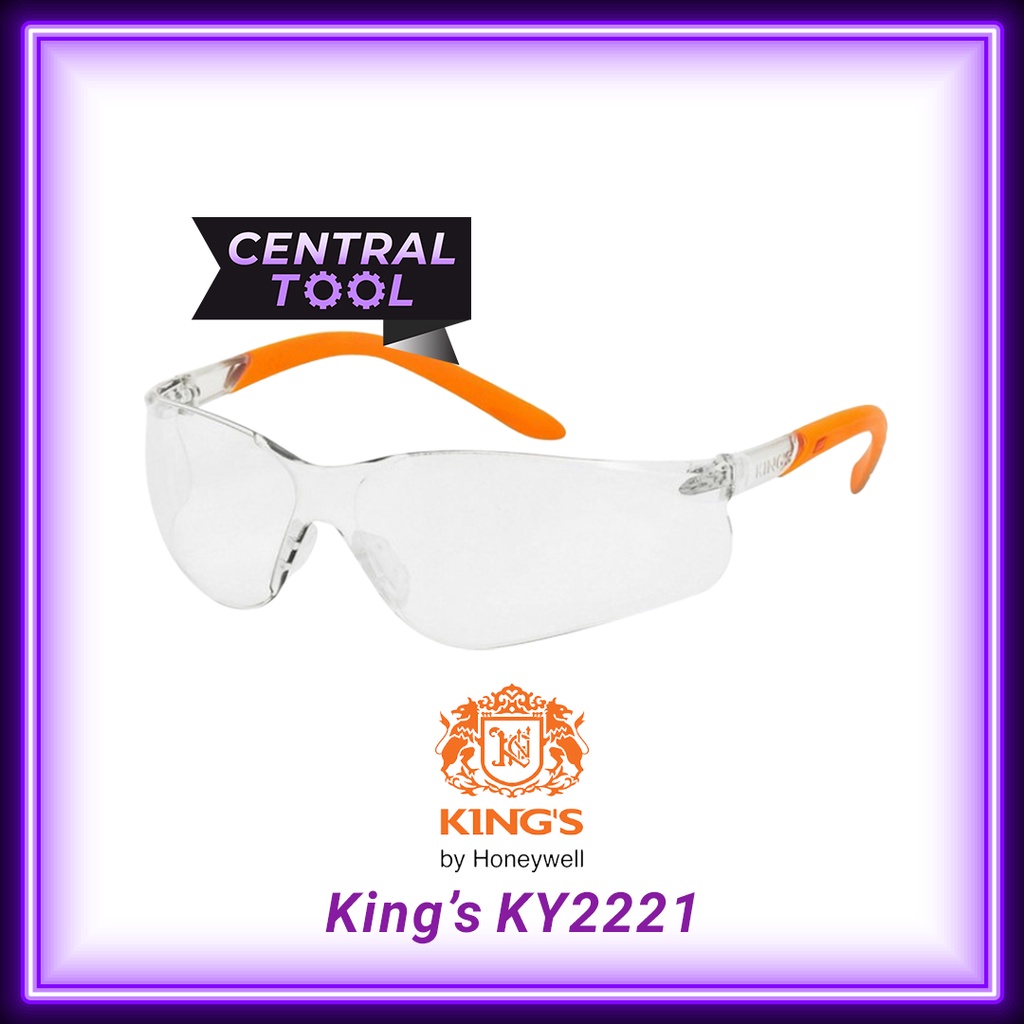 Kacamata Safety Clear KING'S KY2221 KING Safety Glasses  ORIGINAL