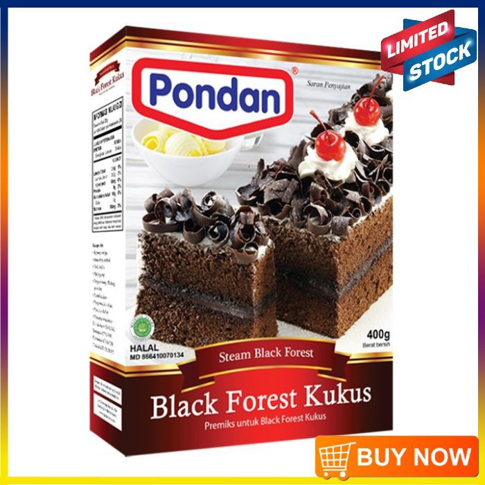 

Pondan Black Forest Kukus 400gr