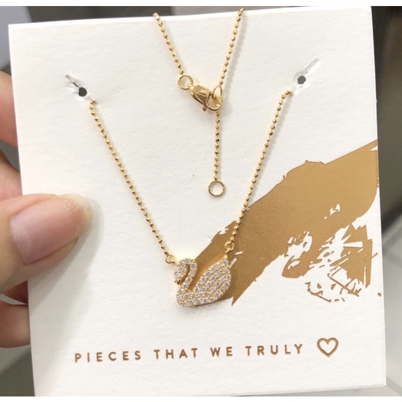 Kalung angsa swan ayu gold emas asli kadar 375