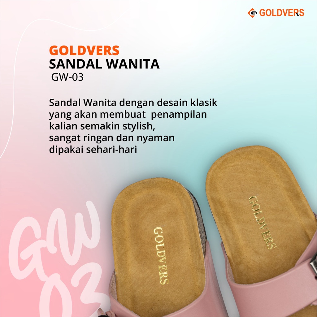 Sandal Wanita Goldvers Best Quality Import Sendal Santai Wanita - Goldiesbags