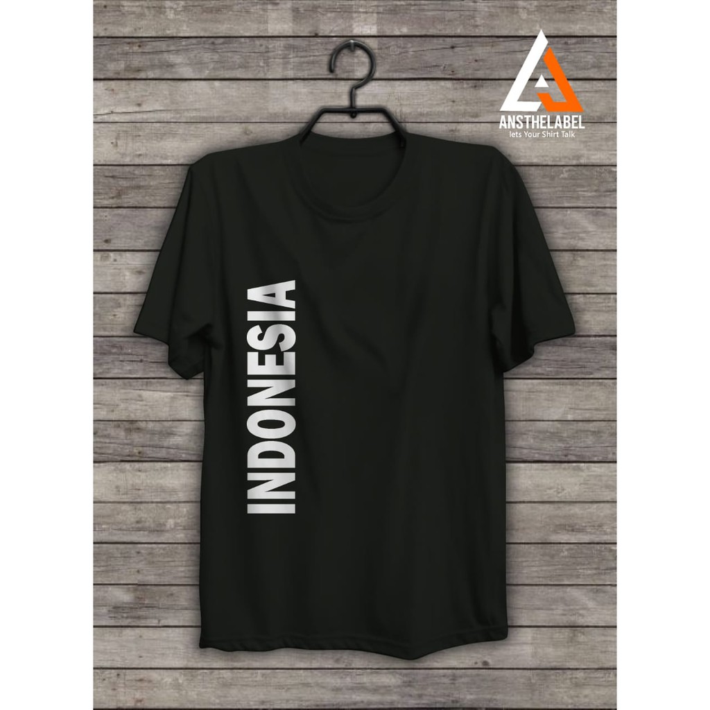

saudagar_Kaos Sablon Polyflex Desain Tulisan Indonesia Sisi Kanan
