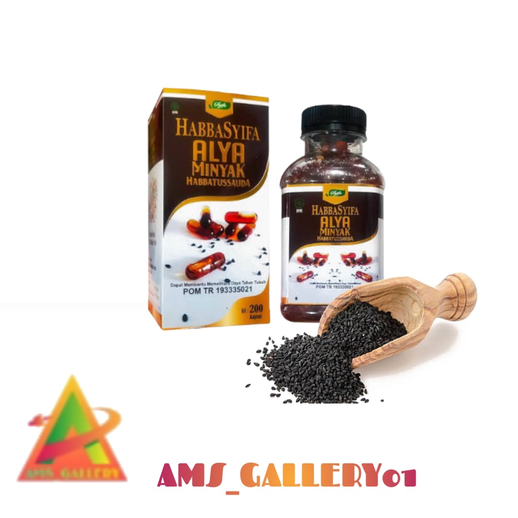 Minyak Habbatussauda Habbasyifa ALYA Isi 200 Kapsul |ORIGINAL 100%| HARGA GROSIR|