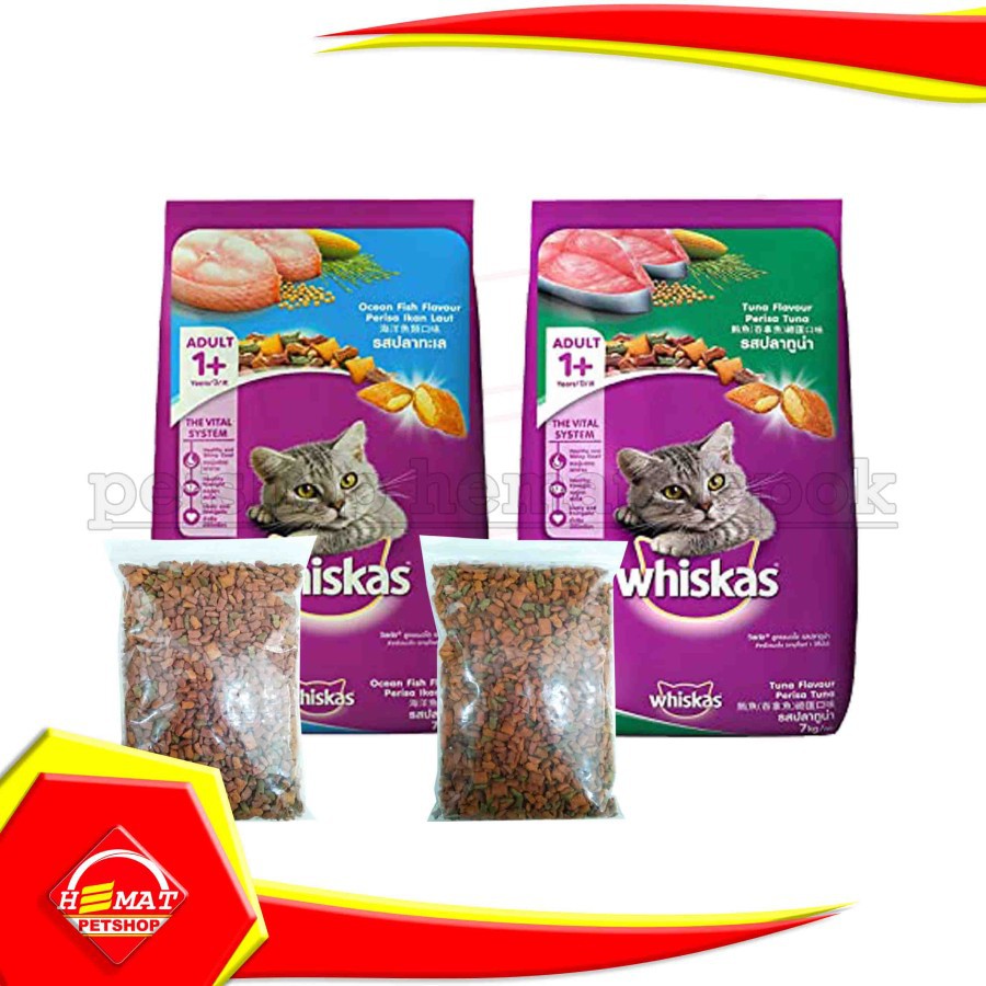 Makanan kering Kucing WHISKAS 1 kg dry cat food 1kg murah