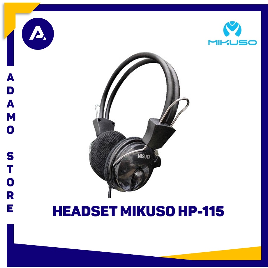 Headset Mikuso HP-115 Headphone Microphone