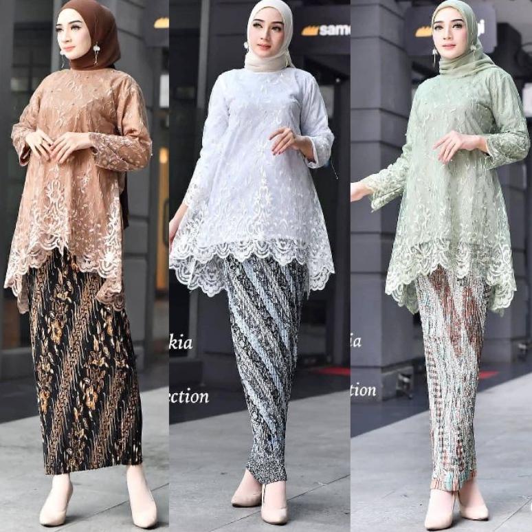 Kebaya Ti> Setelan Kebaya Burkat / Kebaya Tunik / Kebaya Remaja / Kebaya Modern / Kebaya Selendang /