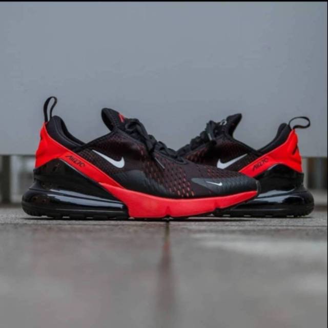nike airmax 270 red and black