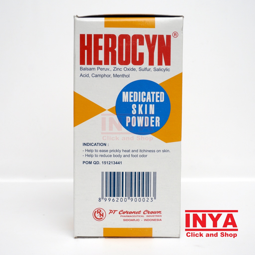 HEROCYN MEDICATED SKIN POWDER 150ml - Bedak Obat Untuk Kulit