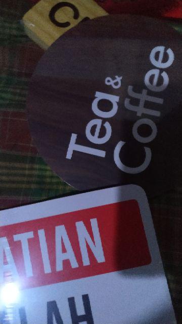 Sign Tea And Coffee Area - Papan Tanda Area Kopi Dan Teh