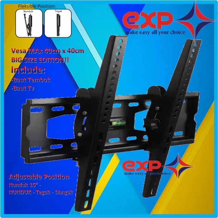 Bracket TV KHUSUS PHILIPS 42&quot; s/d 55&quot; waterpass GARANSI 100% COCOK!