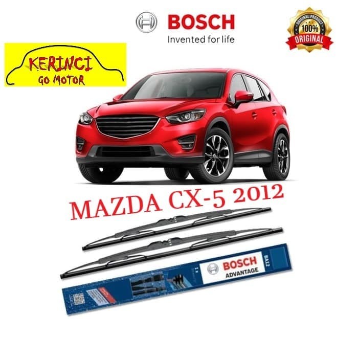 WIPER MAZDA CX-5 2012 BOSCH ADVANTAGE 24&quot; &amp; 18&quot; SEPASANG WIPER MAZDA